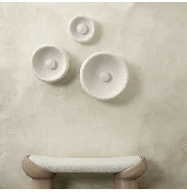 Lámpara de pared silenciosa sencilla de estilo japonés