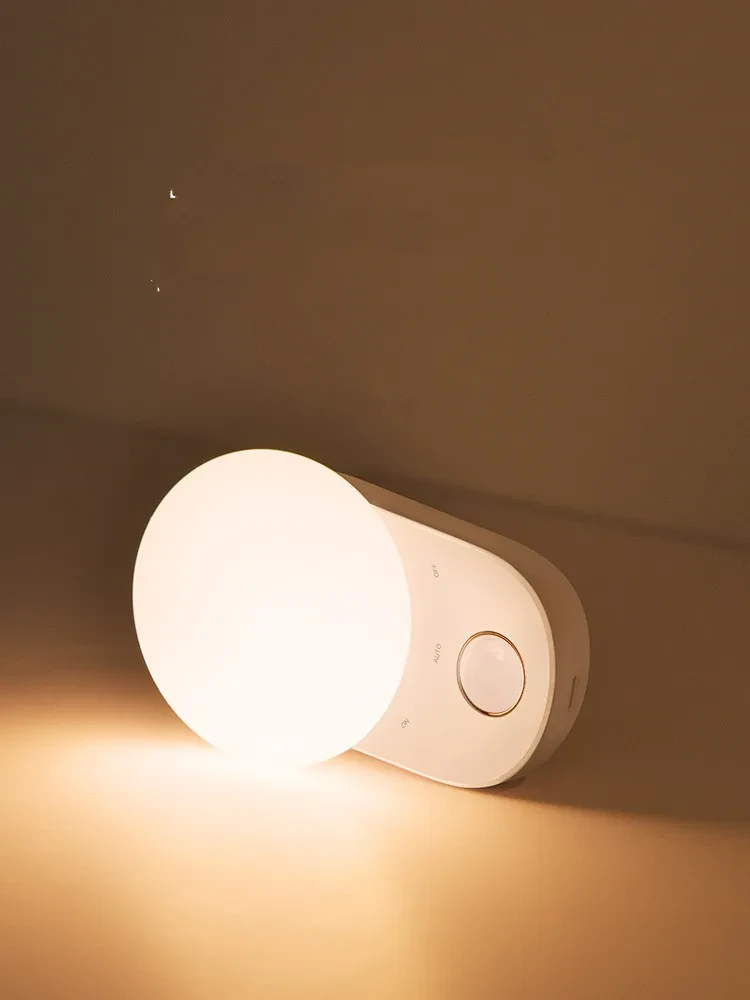 Luz de noche recargable para pasillo de casa, luz de noche para dormitorio