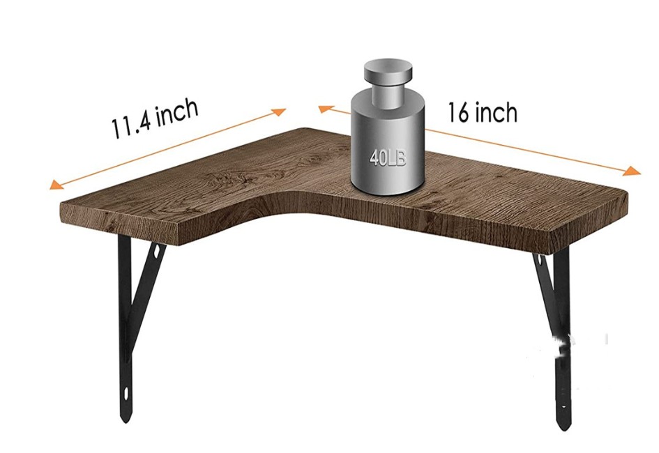 Estanterías de pared de madera estilo americano