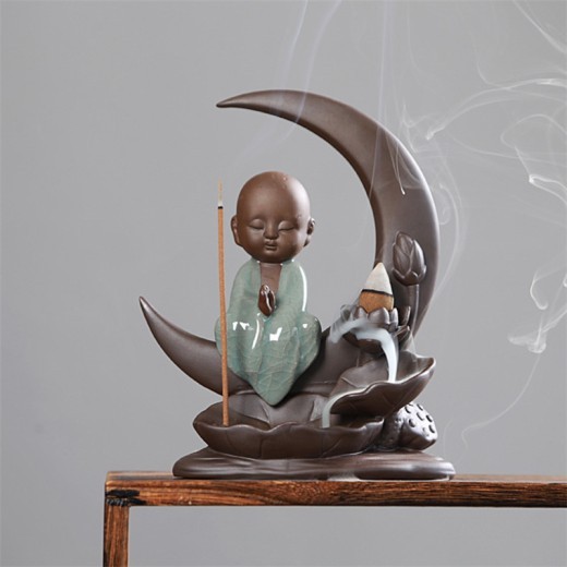 Adornos de arena púrpura zen