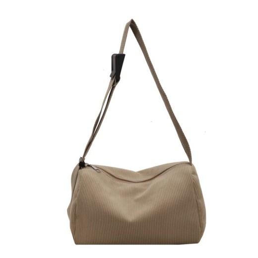 Bolso bandolera de hombro para mujer, sencillo y de moda, de color liso.
