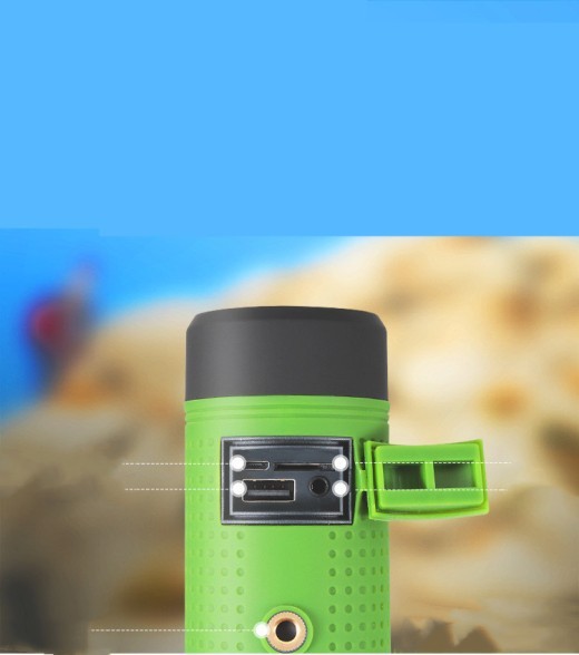Mini altavoz Bluetooth para bicicleta al aire libre, radio, linterna, estéreo, manos libres, altavoz