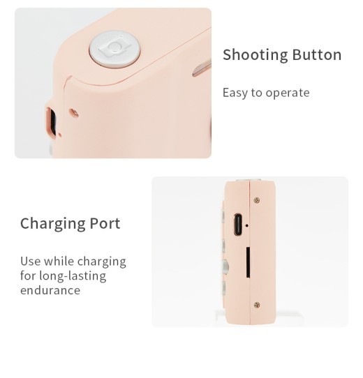 Cámara selfie digital retro HD de 48 millones de píxeles