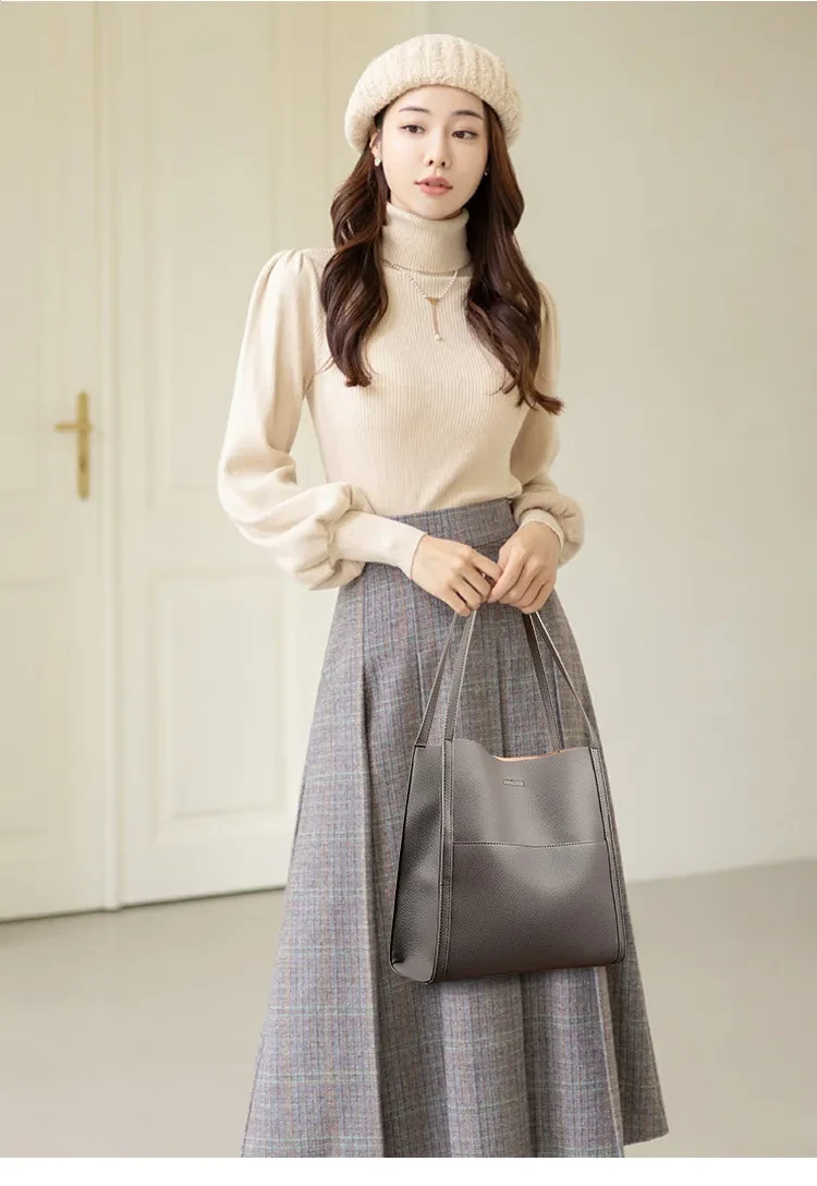 Bolso de mano de gran capacidad para mujer