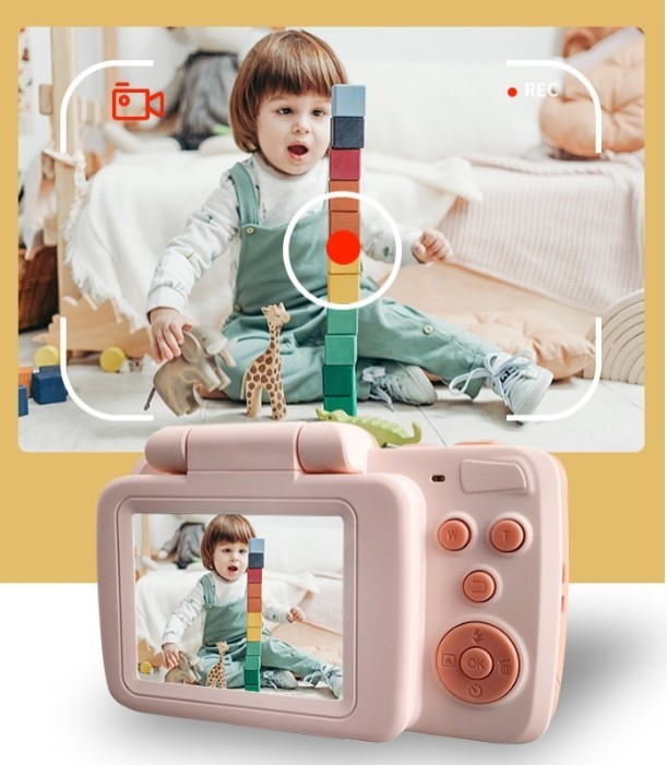Minicámara digital HD con filtro de vídeo para fotografía retro, juguete para niños