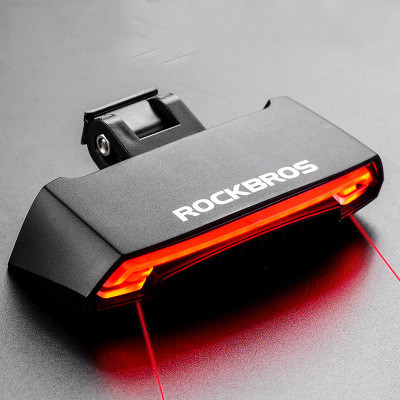 Accesorios de luz trasera LED láser para bicicleta con control remoto inteligente