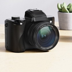 Cámara digital HD retráctil con zoom óptico y cámara dual delantera y trasera
