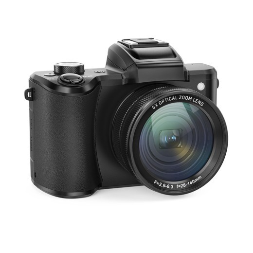 Cámara digital HD retráctil con zoom óptico y cámara dual delantera y trasera