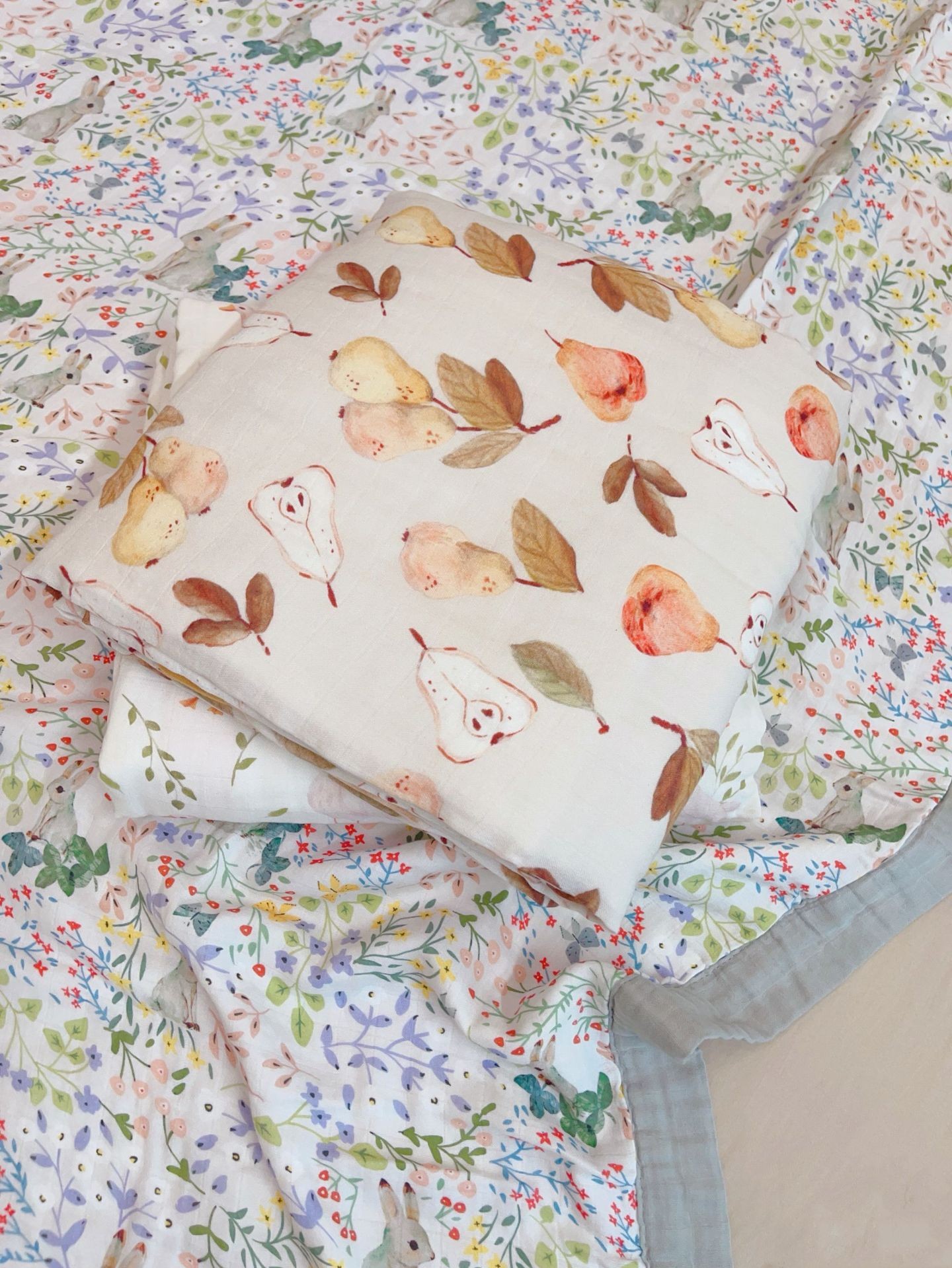 Manta de aire acondicionado de verano de algodón de bambú de cuatro capas de hilo para un solo niño, edredón de sensación fresca, manta fina