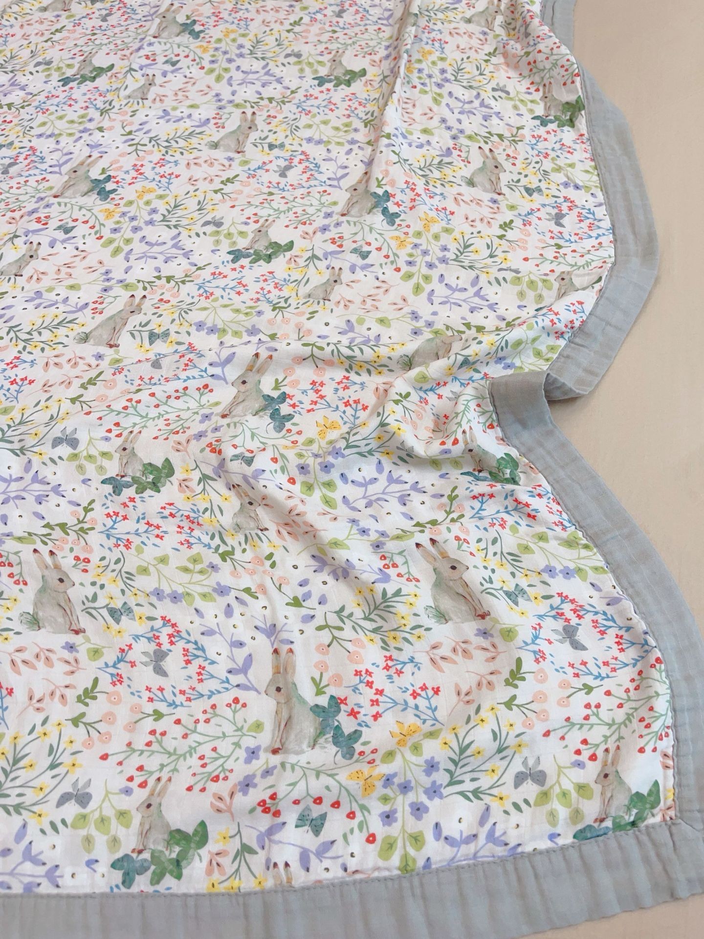 Manta de aire acondicionado de verano de algodón de bambú de cuatro capas de hilo para un solo niño, edredón de sensación fresca, manta fina