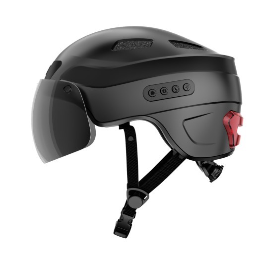 Cámara para casco de montar con Bluetooth y luz trasera intermitente