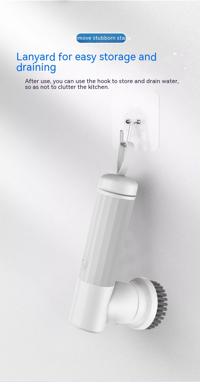Cepillo de limpieza eléctrico silencioso de alto torque para baño y cocina