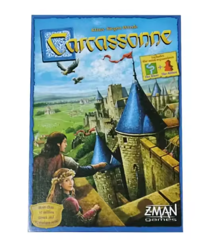Juego de mesa Carcassonne Winter Edition para 2-5 jugadores. Ideal para familias, fiestas y regalos. Divertido juego de mesa de colocación de fichas.