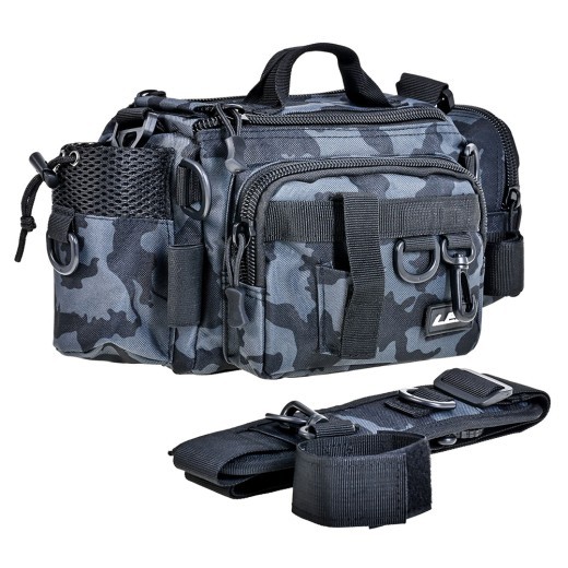 Paquete de accesorios de pesca con camuflaje verde oscuro nocturno