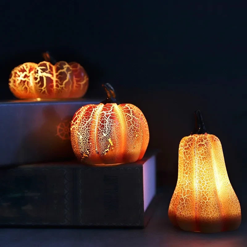 Simulación de linterna de calabaza de Halloween