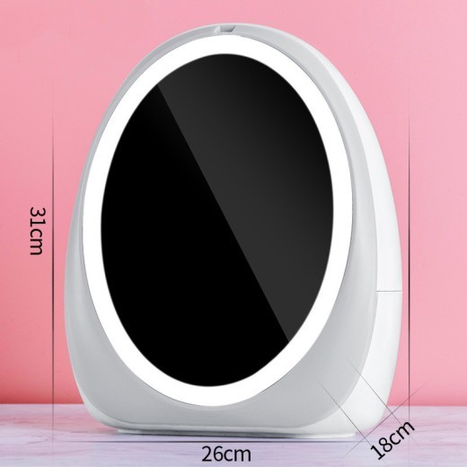 Organizador de maquillaje para cosméticos, caja de almacenamiento de cosméticos de gran capacidad, contenedor de joyas de escritorio