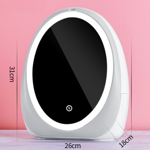 Organizador de maquillaje para cosméticos, caja de almacenamiento de cosméticos de gran capacidad, contenedor de joyas de escritorio