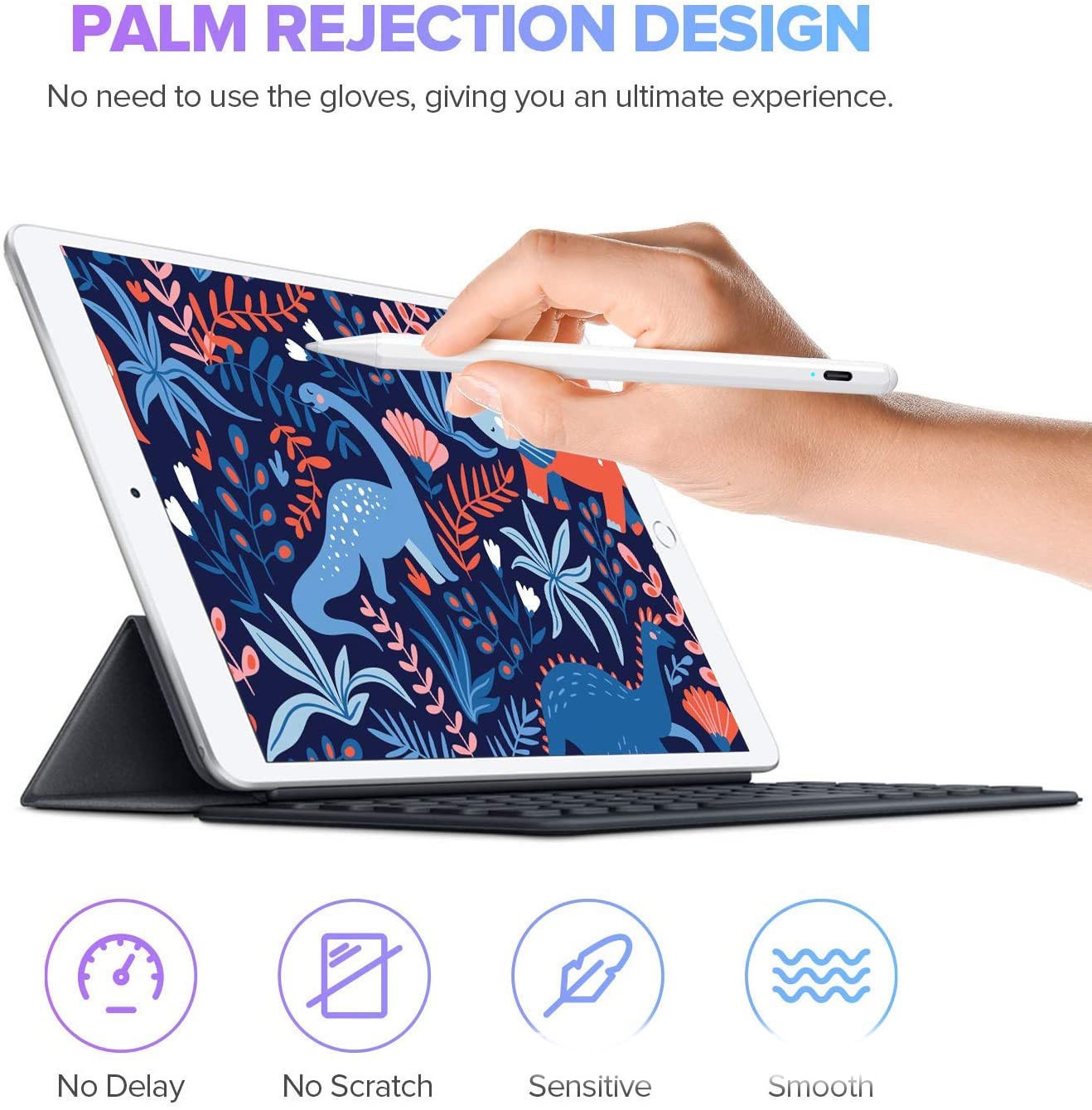 Compatible con Apple, iPad Lápiz capacitivo activo dedicado Tableta Pantalla táctil Táctil Pintura Stylus