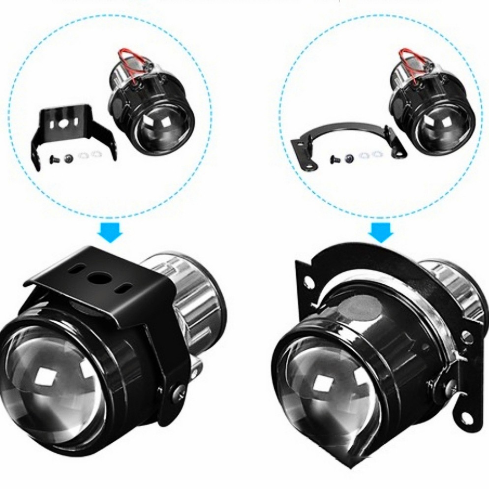 Faro antiniebla delantero universal HID de 2,5 pulgadas y alto brillo con lente bifocal