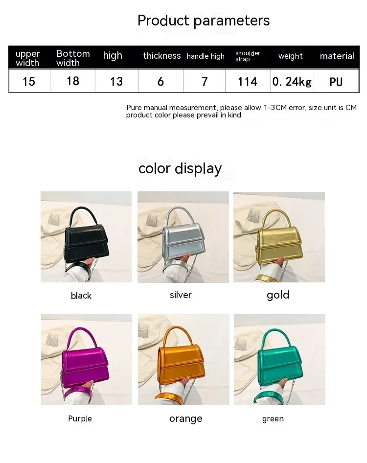 Bolso de hombro retro, bolso casual, moda, sencillo, cruzado