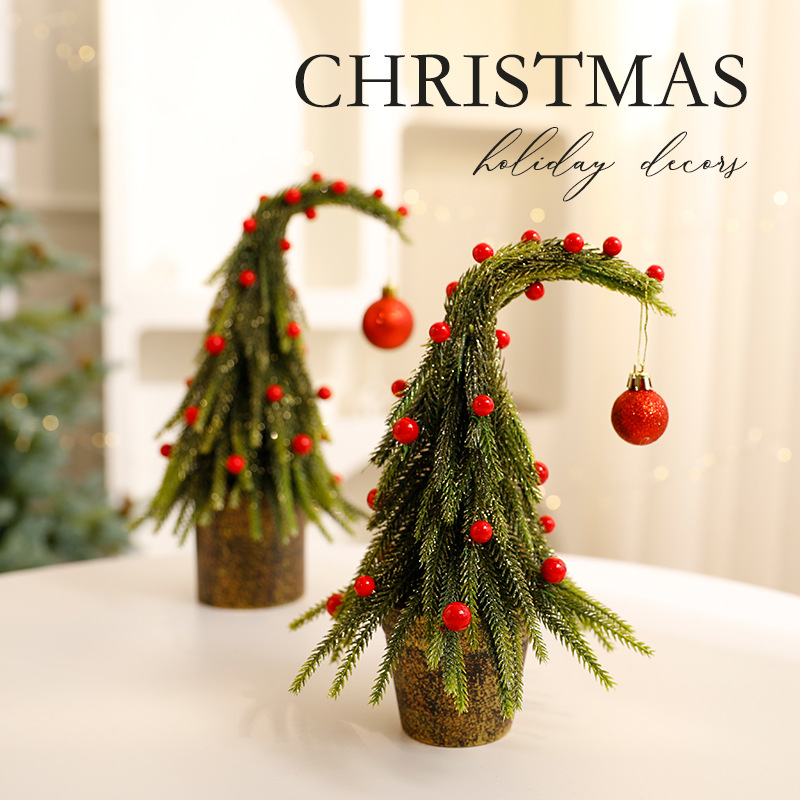 Adornos navideños de cuello torcido para árbol de Navidad: decoración navideña DIY
