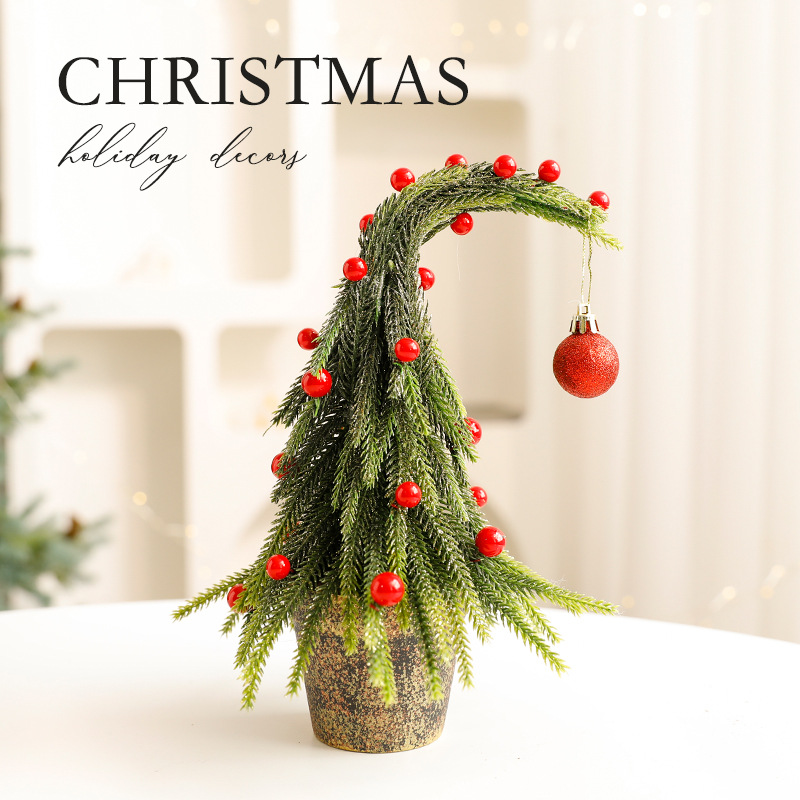 Adornos navideños de cuello torcido para árbol de Navidad: decoración navideña DIY