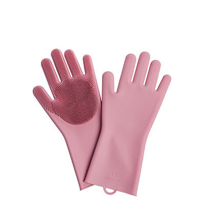 Guantes de limpieza para tareas domésticas de cocina de goma de silicona engrosada antialargamiento artefacto para lavavajillas