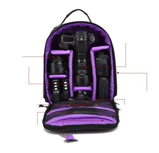 Mochila Puhongda para cámara réflex digital, de gran capacidad, impermeable, portátil, para exteriores, para hombre