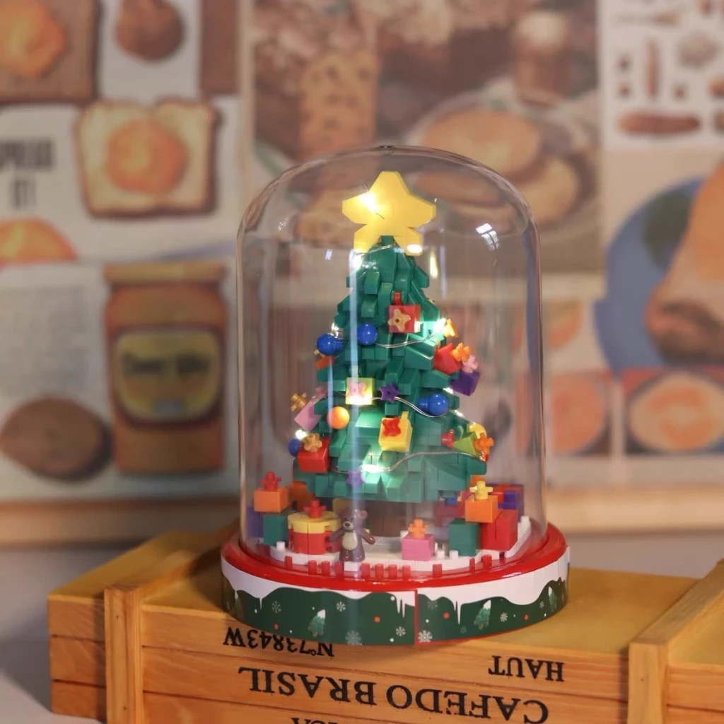 Ladrillos para el día de Navidad, regalos de Navidad, nanobloques, regalo de Navidad, árbol de Navidad, juguetes de Navidad, regalos de Navidad para niños y niñas.