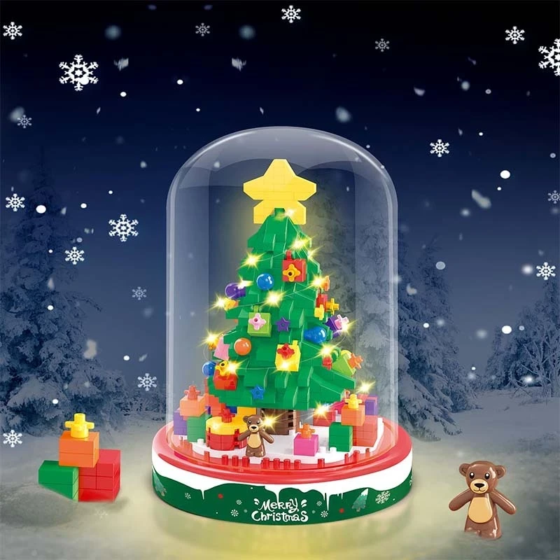 Ladrillos para el día de Navidad, regalos de Navidad, nanobloques, regalo de Navidad, árbol de Navidad, juguetes de Navidad, regalos de Navidad para niños y niñas.