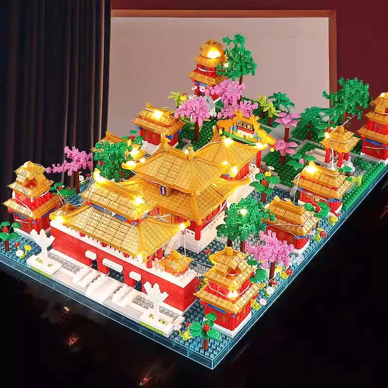 Juguete Nano Block City Bloque de construcción prohibido Bloque de apilamiento Bloque de arquitectura china Bloque de ladrillo Regalo