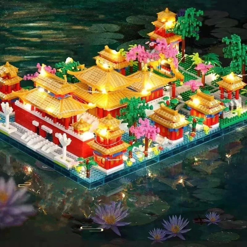 Juguete Nano Block City Bloque de construcción prohibido Bloque de apilamiento Bloque de arquitectura china Bloque de ladrillo Regalo