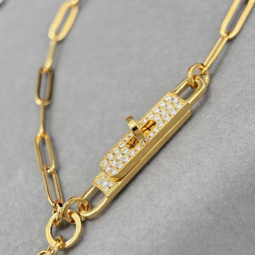 Collar de cadena hueca con borlas y cinturón sencillo