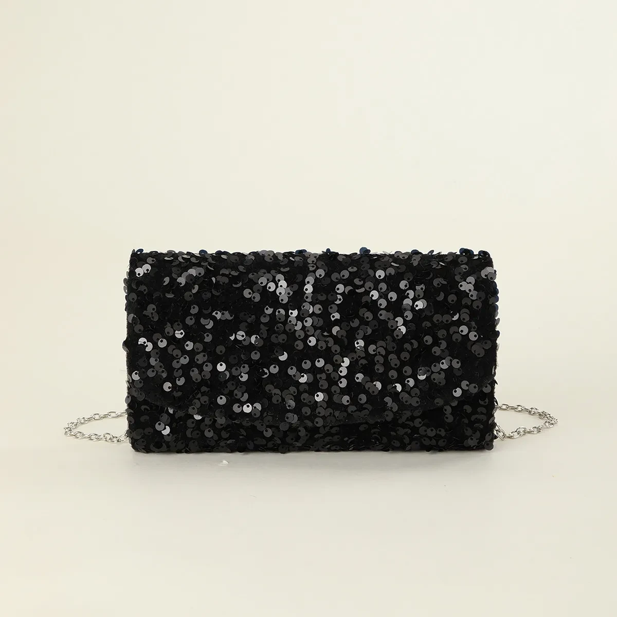 Nuevo bolso de cena para fiesta con cadena de lentejuelas y purpurina para mujer