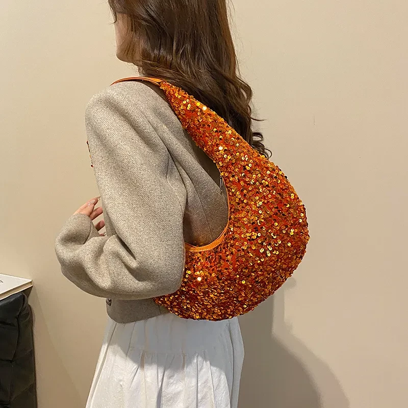 Nuevo bolso de mano de lentejuelas a juego para cena