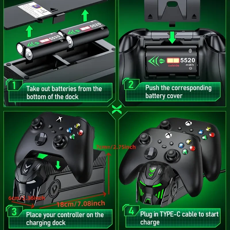 Estación de carga para el mando de Xbox One