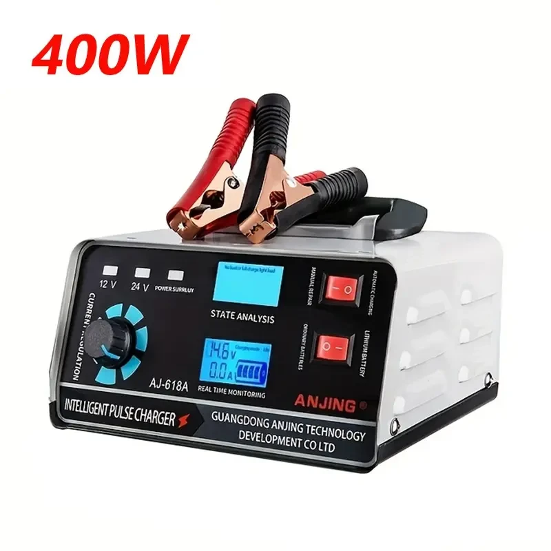 Cargador de batería de coche de 30 A/17 A y 400 W