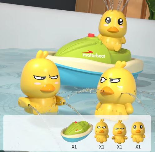 Lindo pato eléctrico con rociador de agua, juguetes de baño para bebés, bañeras y duchas para niños, regalos interactivos para niños y niñas.