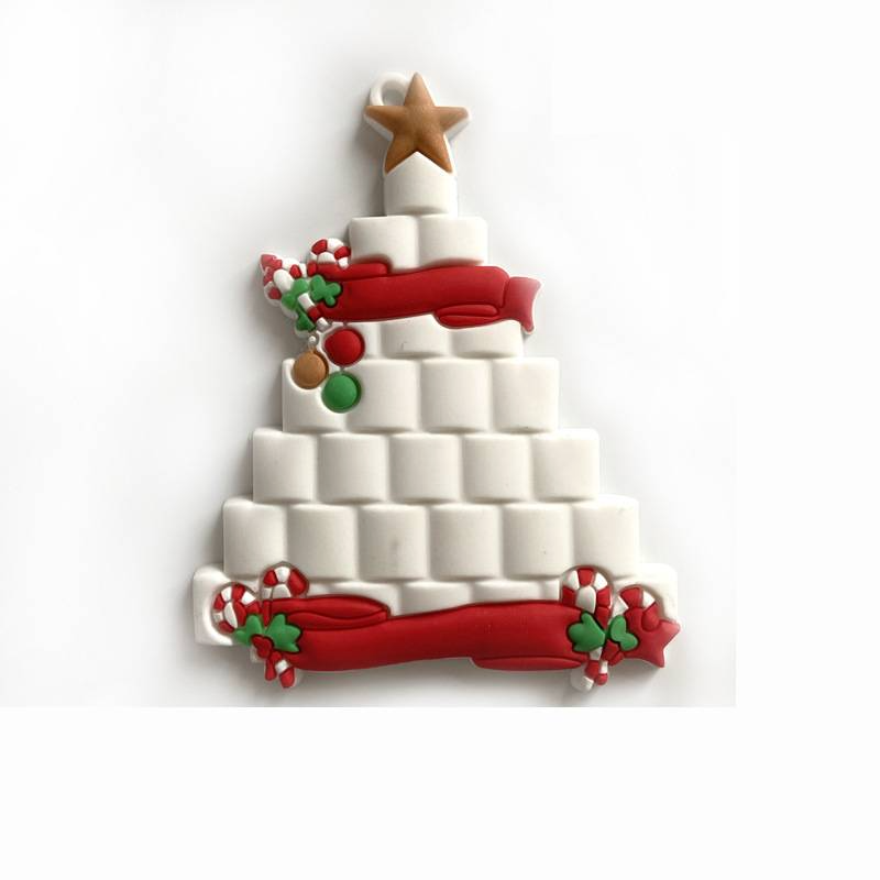 Árbol de Navidad familiar con colgante de PVC