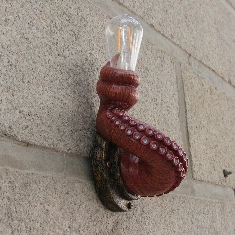 Lámpara de pared colgante con garra, decoración del hogar, artesanía de resina