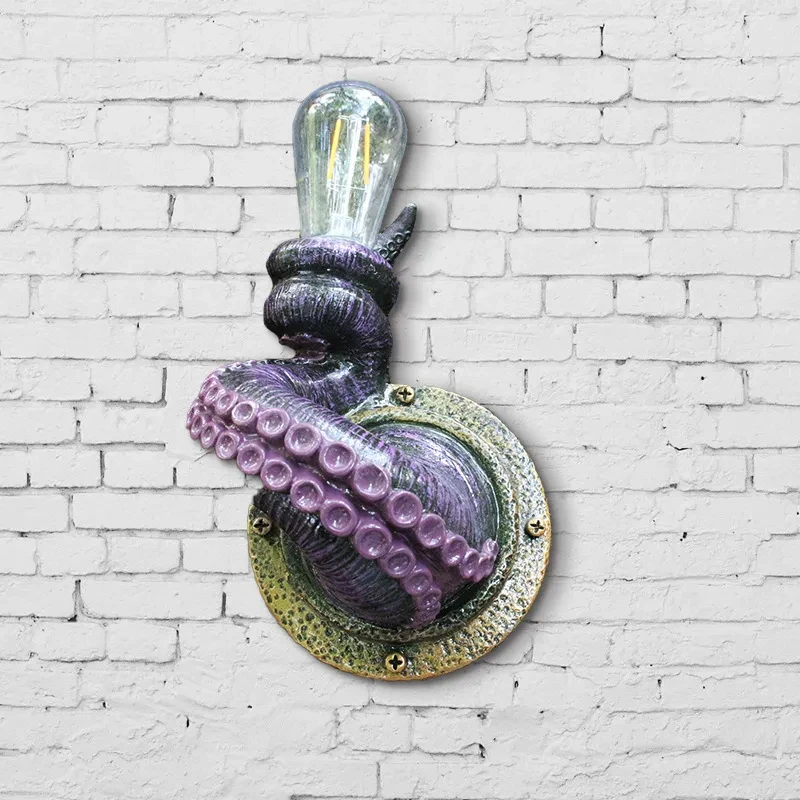 Lámpara de pared colgante con garra, decoración del hogar, artesanía de resina
