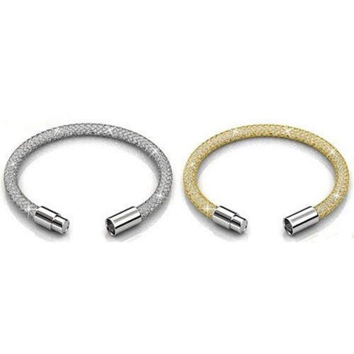 Pulseras de acero inoxidable de moda para mujer