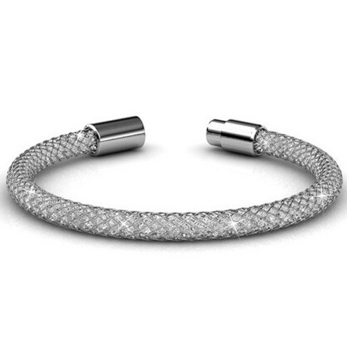 Pulseras de acero inoxidable de moda para mujer