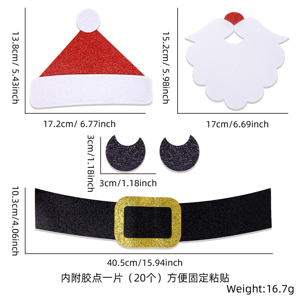 Pegatinas navideñas para puertas y ventanas