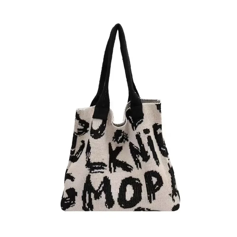 Nuevo bolso de hombro de punto de moda de gran capacidad