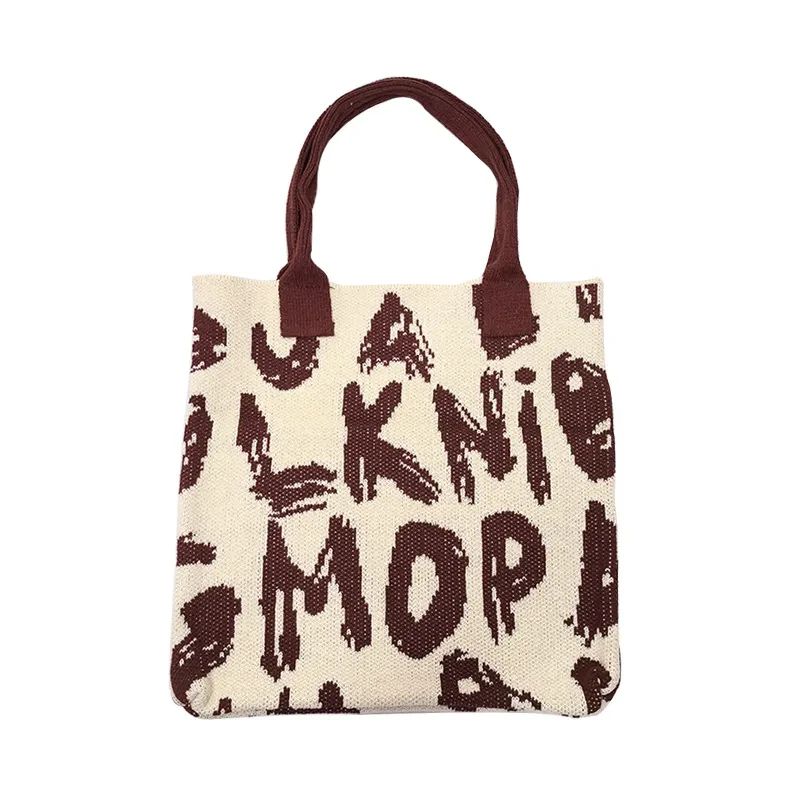 Nuevo bolso de hombro de punto de moda de gran capacidad