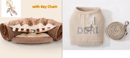 Túnel plegable para gatos, duradero, lavable y plegable.