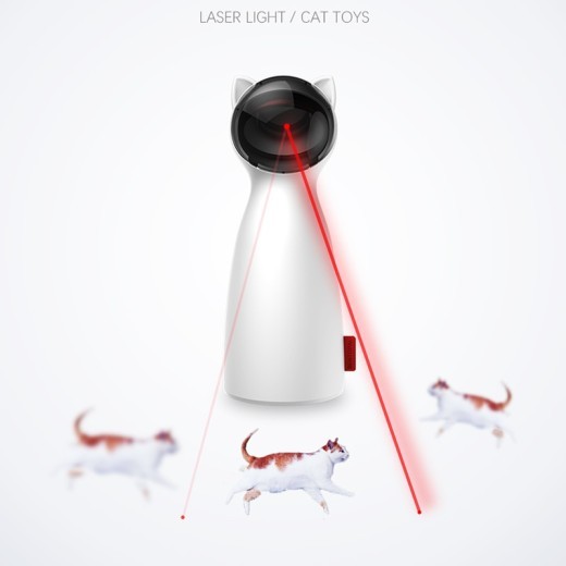 Juguete creativo con láser LED para gatos, divertido y automático, para entrenamiento y ejercicio.