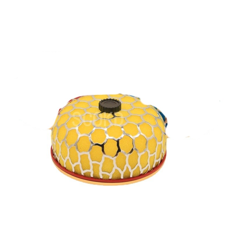 Filtro de esponja lavable reemplazable con forma de hongo de alto flujo para modificación de coche, disponible en varios colores.