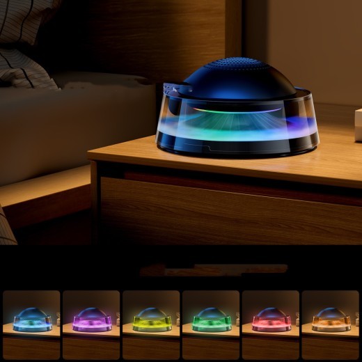 Humidificador de aromaterapia para coche con vistas a la montaña, el mar, las nubes y la niebla.